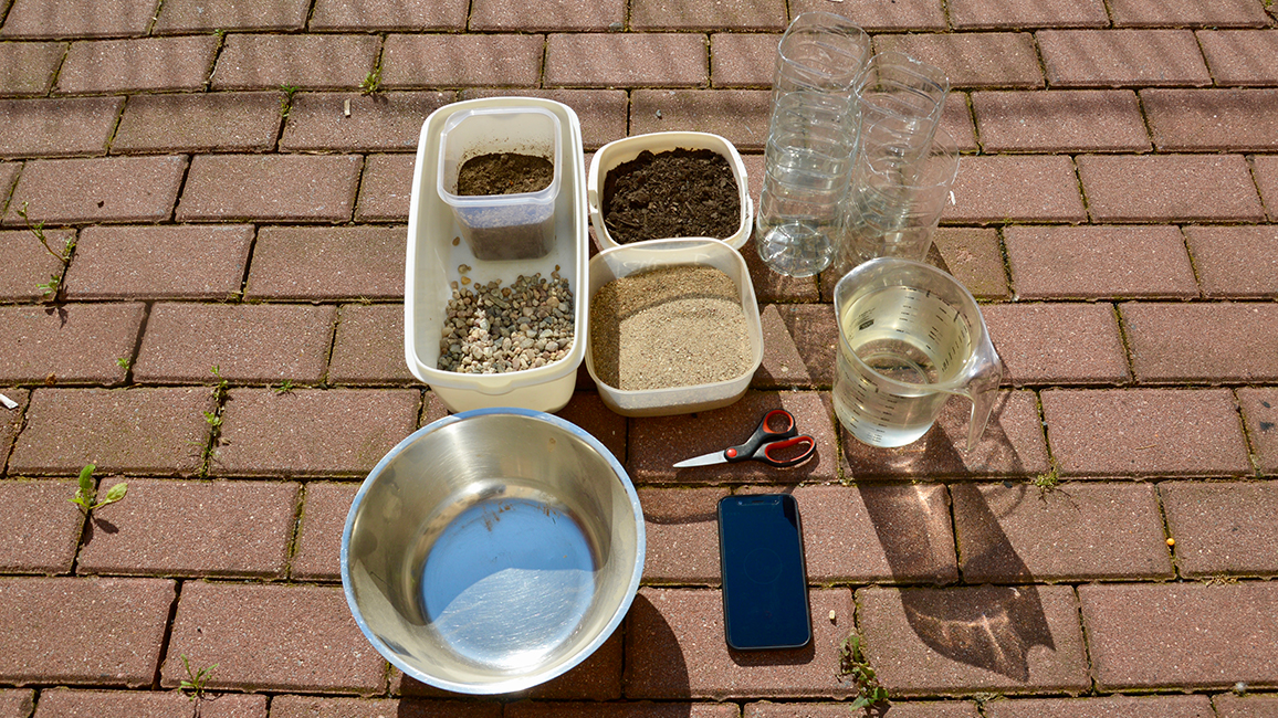 Materialien Durchflussprobe